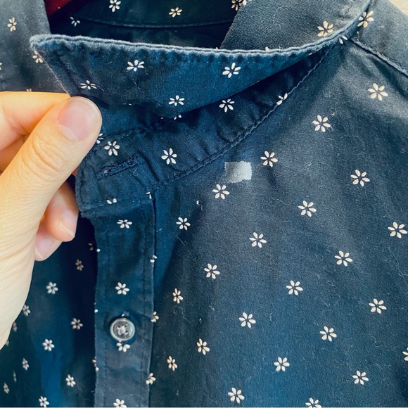 Michael Kors Slim Fit Dress Shirt - Navy with Floral Print - Picture 7 of 7